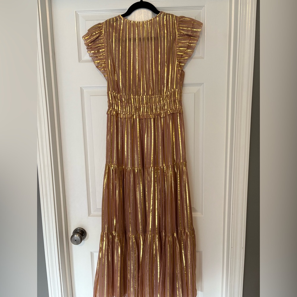 Ulla Johnson Justyne Dress in Rose and Gold - Picture 11 of 13